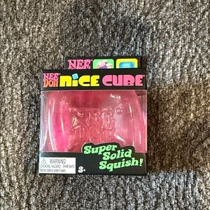 Nee Doh Nice Cube Super Solid Squish - Pink
